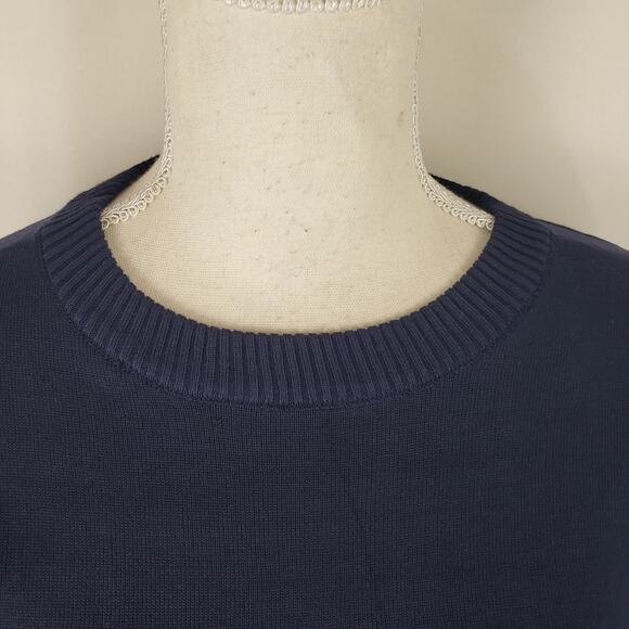 Coofandy Dark Blue Ribbed Knit Lightweight Long Sleeve Men's Sweater M - Picture 5 of 11